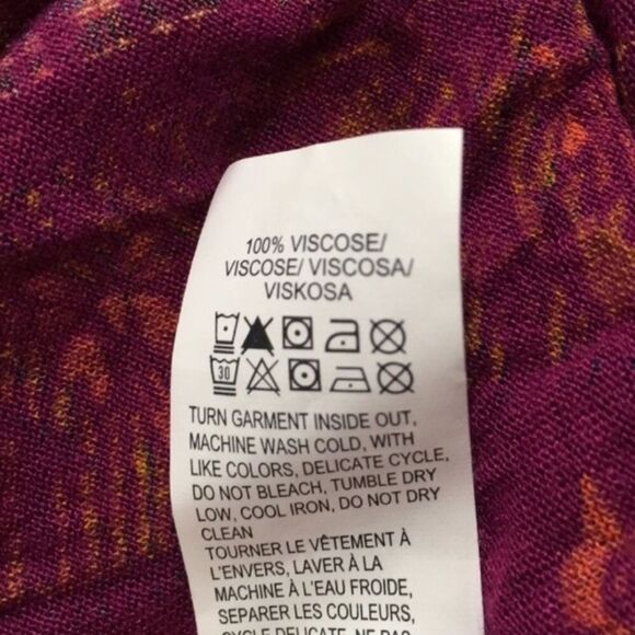 LUCKY BRAND BOHO PERSIAN CARPET‎ SHORT SLEEVE PULLOVER TEE SMALL *FLAW - Picture 9 of 9